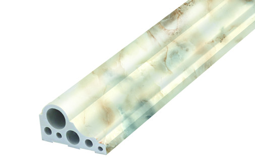 Ultra - Thin Commercial PVC Foam Profile 6.5 CM Waist Line Corner Finish