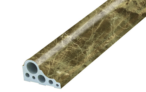 Ultra - Thin Commercial PVC Foam Profile 6.5 CM Waist Line Corner Finish