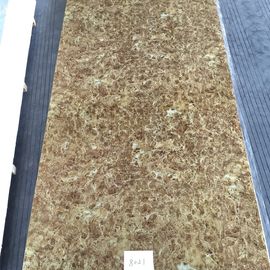 Le revêtement UV de PVC de feuille ignifuge de marbre, marbre décoratif de Faux mure la feuille de PVC
